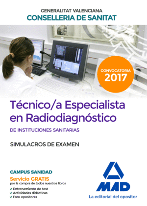 TÉCNICO/A ESPECIALISTA EN RADIODIAGNÓSTICO DE INSTITUCIONES SANITARIAS DE LA CON