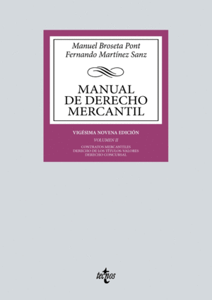 MANUAL DE DERECHO MERCANTILVOL II