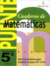 PUENTE, CUADERNO DE MATEMATICAS, 5 EDUCACION PRIMARIA