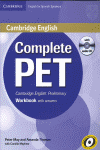 COMPLETE PET FOR SPANISH SPEAKERS WORKBOOK WITH ANSWERS WITH AUDIO CD